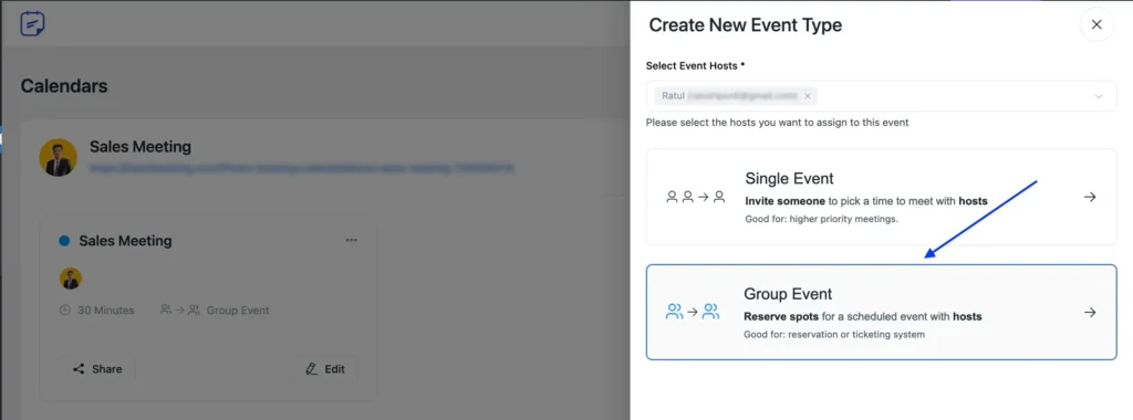 Create booking page with fluentbooking